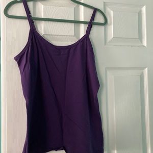 Purple tank top/camisole never worn